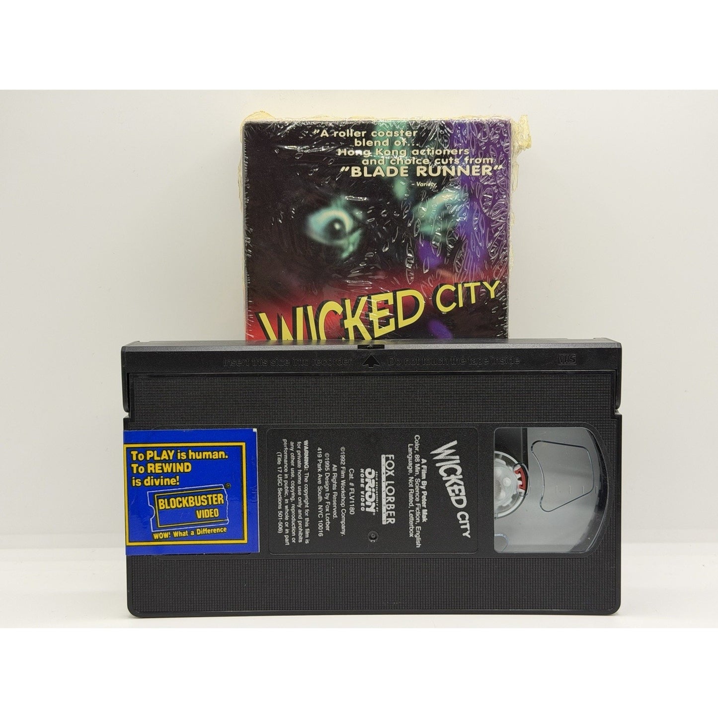 Wicked City (Peter Mak), 1995 VHS, NR, Former Blockbuster Rental Cult Classsic