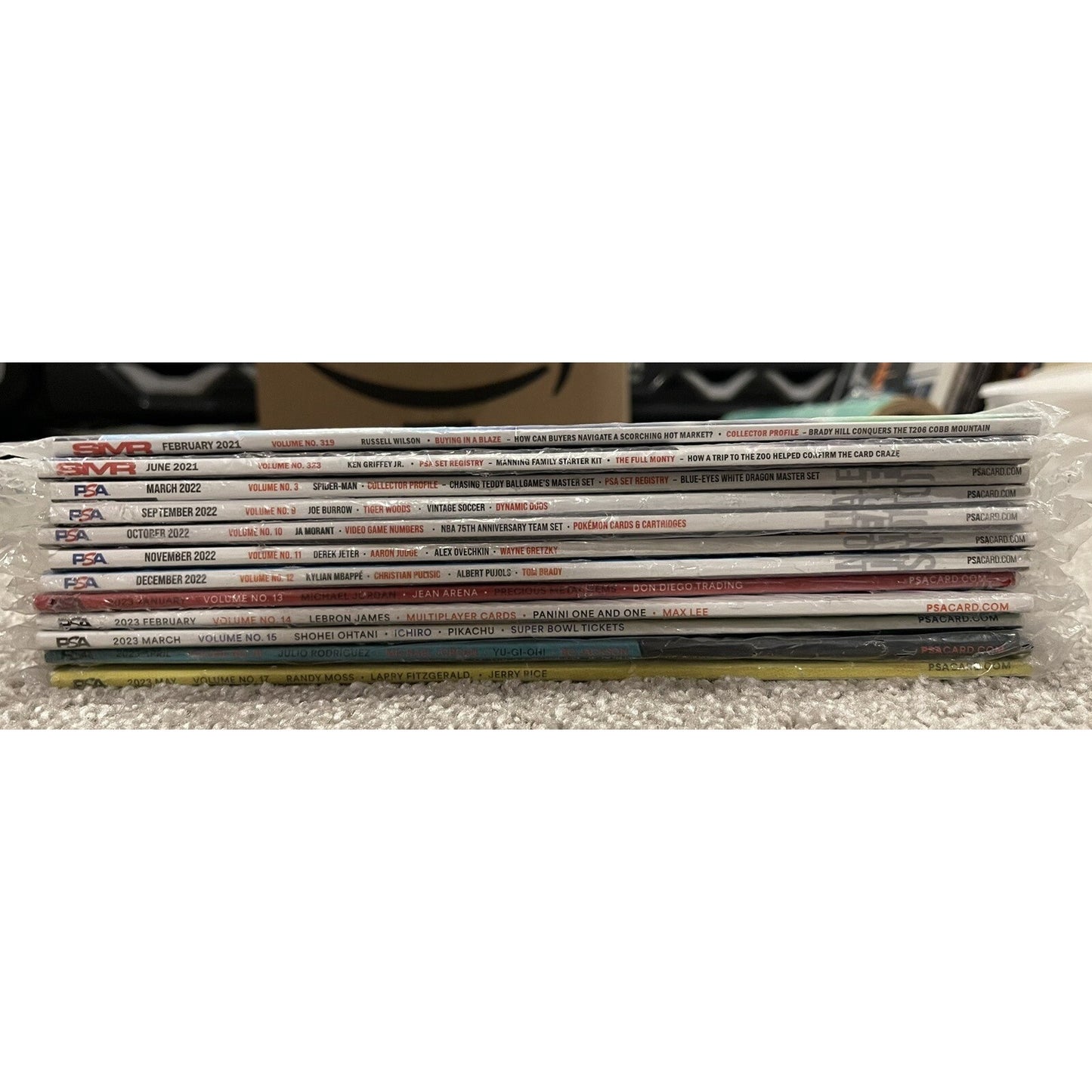 PSA Magazine Lot of 12 2021-2023 LeBron Jordan Mbappe Morant Jeter + More