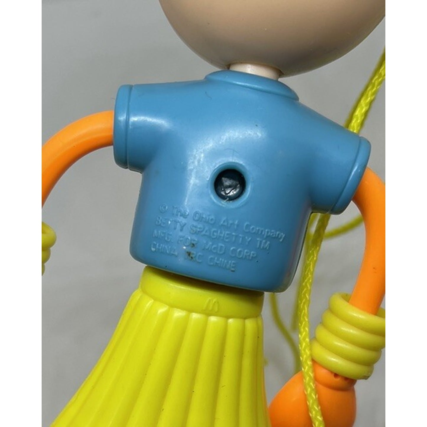 McDonald's Toy Betty Spaghetty Action Figure Blonde Doll 2003 Ohio Art Company