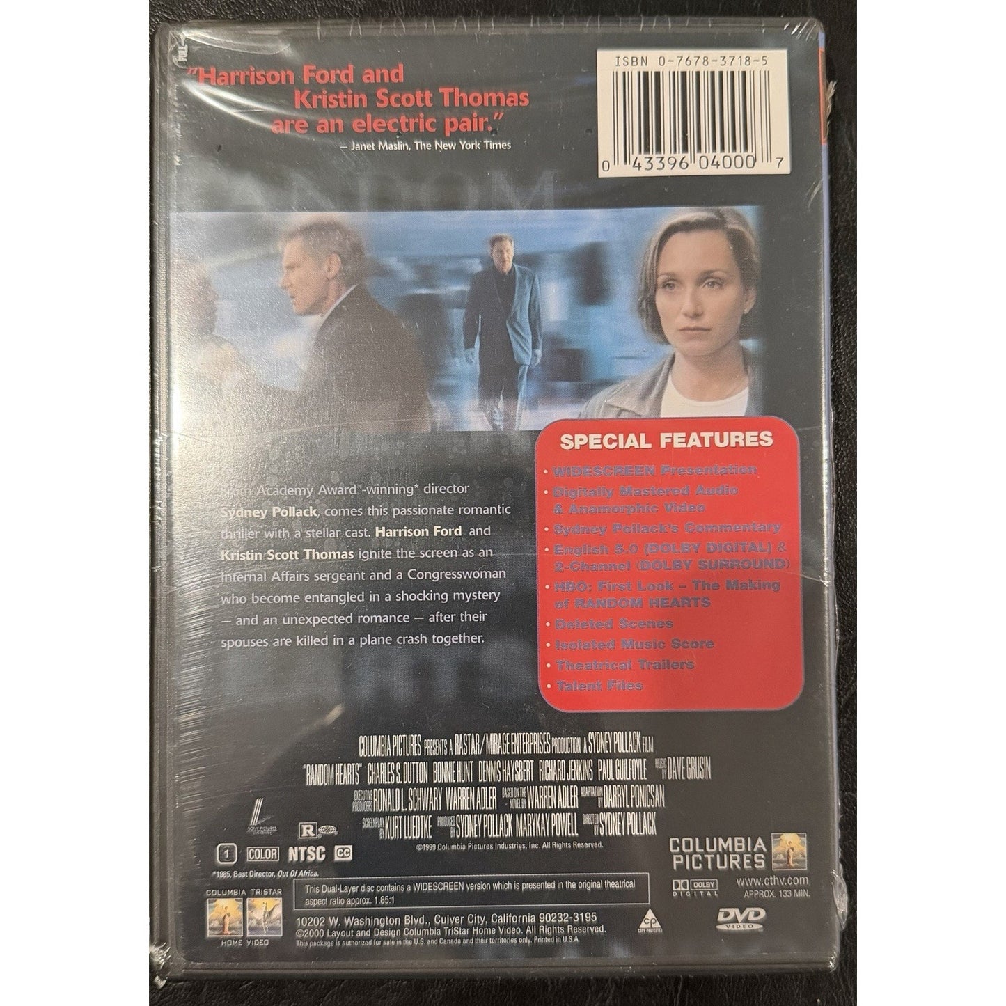 Random Hearts - Harrison Ford & Kristin Scott Thomas - New Sealed in Plastic