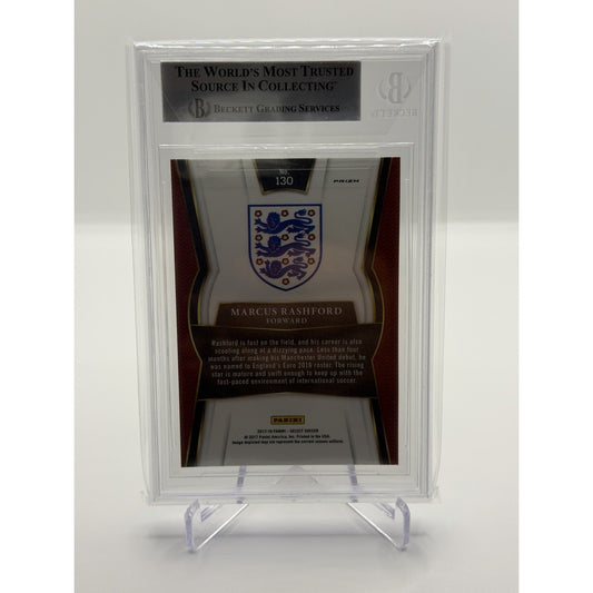 2017-18 Select Soccer Marcus Rashford Checkerboard #130 England BGS 9 Mint