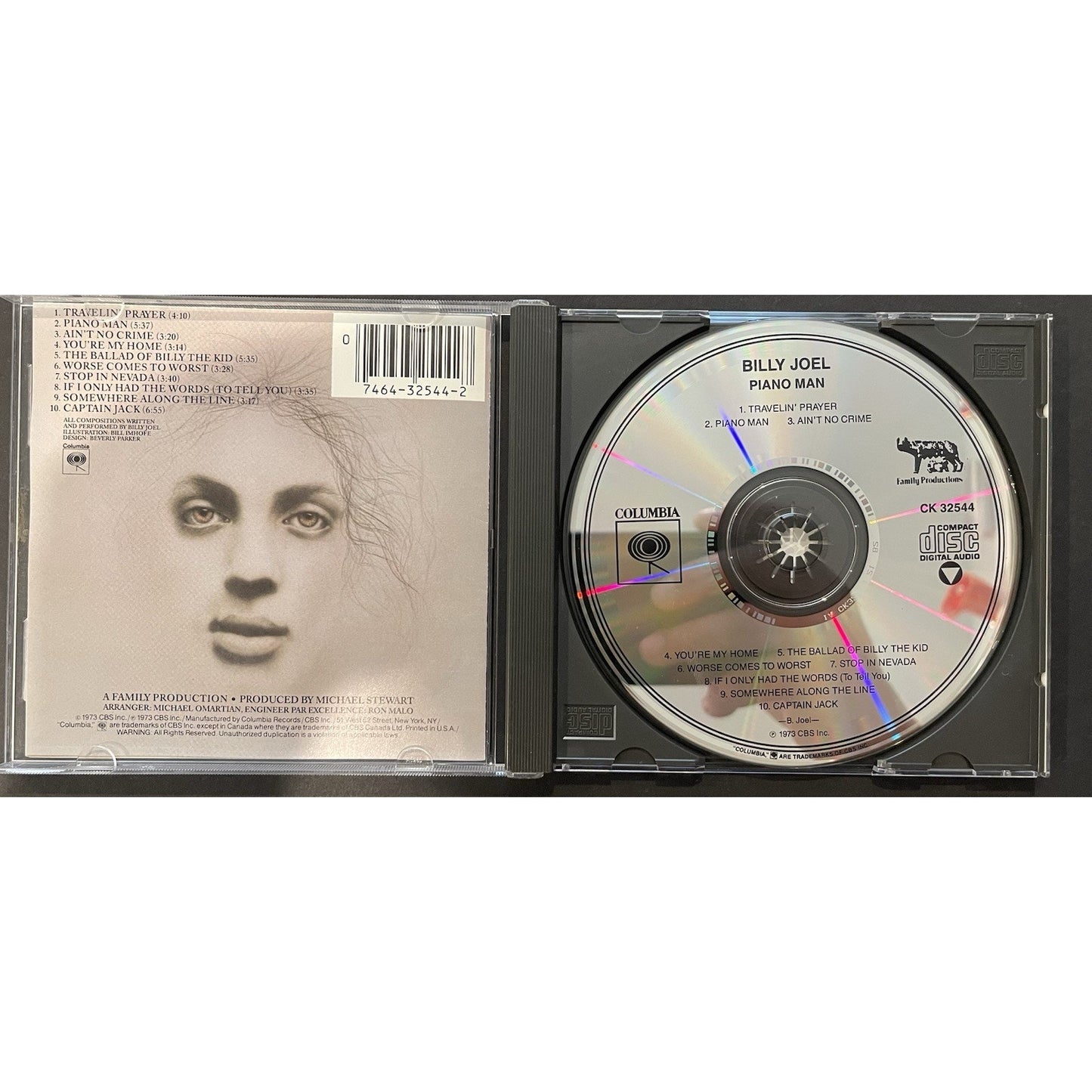 Billy Joel - Piano Man (CD, Columbia Records) CK 32544 1973 Original Pressing