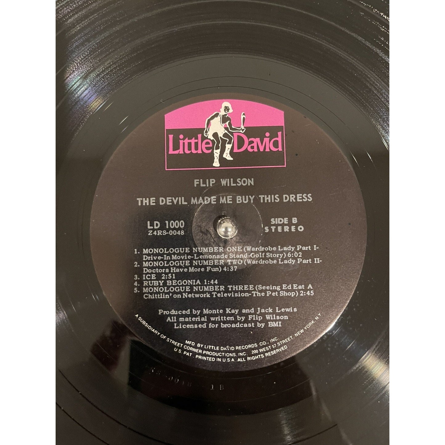 The Devil Made Me Buy This Dress By Flip Wilson (LD 1000) Vinyl LP Record Comedy