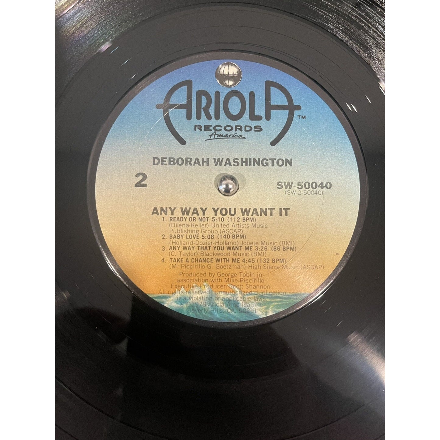 Deborah Washington Any Way You Want It LP Vinyl Record Used 1978 Ariola Funk