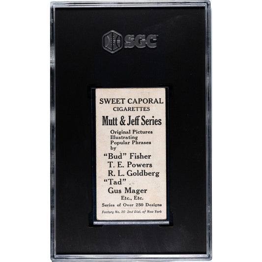 1906-11 Sweet Caporal T88 Mutt and Jeff Series Type 1 On Your Way #16 SGC 3 VG