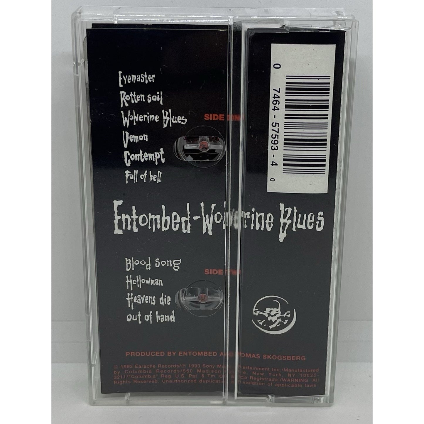 Entombed - Wolverine Blues, Cassette Tape (PA), 1993 Earache Records Death Metal