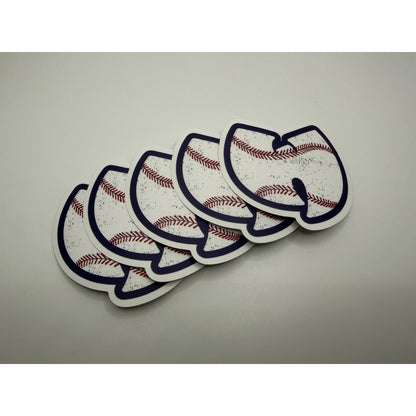 Wu-Tang Baseball Sticker Very High Quality Hip Hop 3” Matte Finish Lot Of 5