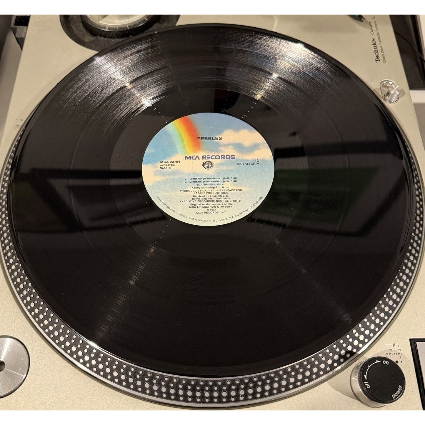 Pebbles, Girlfriend Extended Version 12", Single MCA-23794 1987 LA Reid