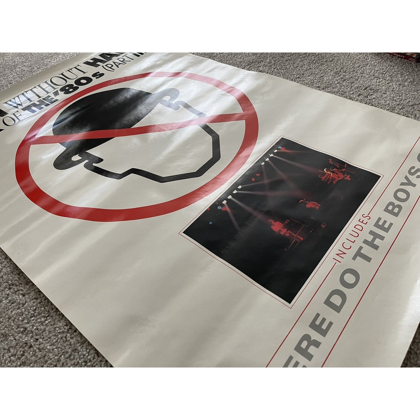 Rare 1980s Men Without Hats Folk Of The 80s Poster 23” X 35” Original Vintage