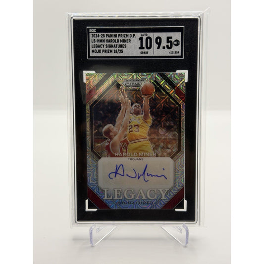 Harold Miner 2024 Prizm Draft Picks Legacy Signatures Mojo /25 Auto USC Trojans