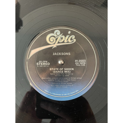 Jackson’s 12" State Of Shock 12 Inch Single (with M Jagger) Epic 49-05022 OOP