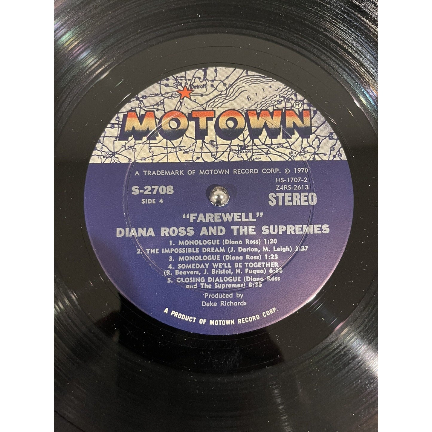 Diana Ross and The Supremes Farewell 2 Vinyl Record Set With Booklet Hole Punch