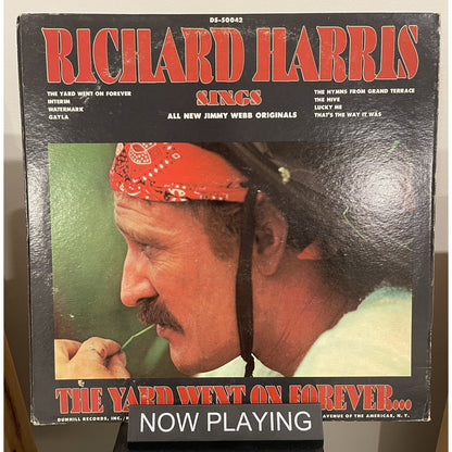 Richard Harris The Yard Went On Forever DS-50042 LP 12in Vinyl Record Album Rock