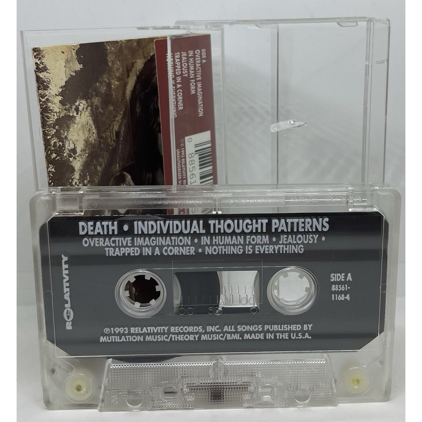 Death Individual Thought Patterns Cassette 1993 Relativity Records Rare Original