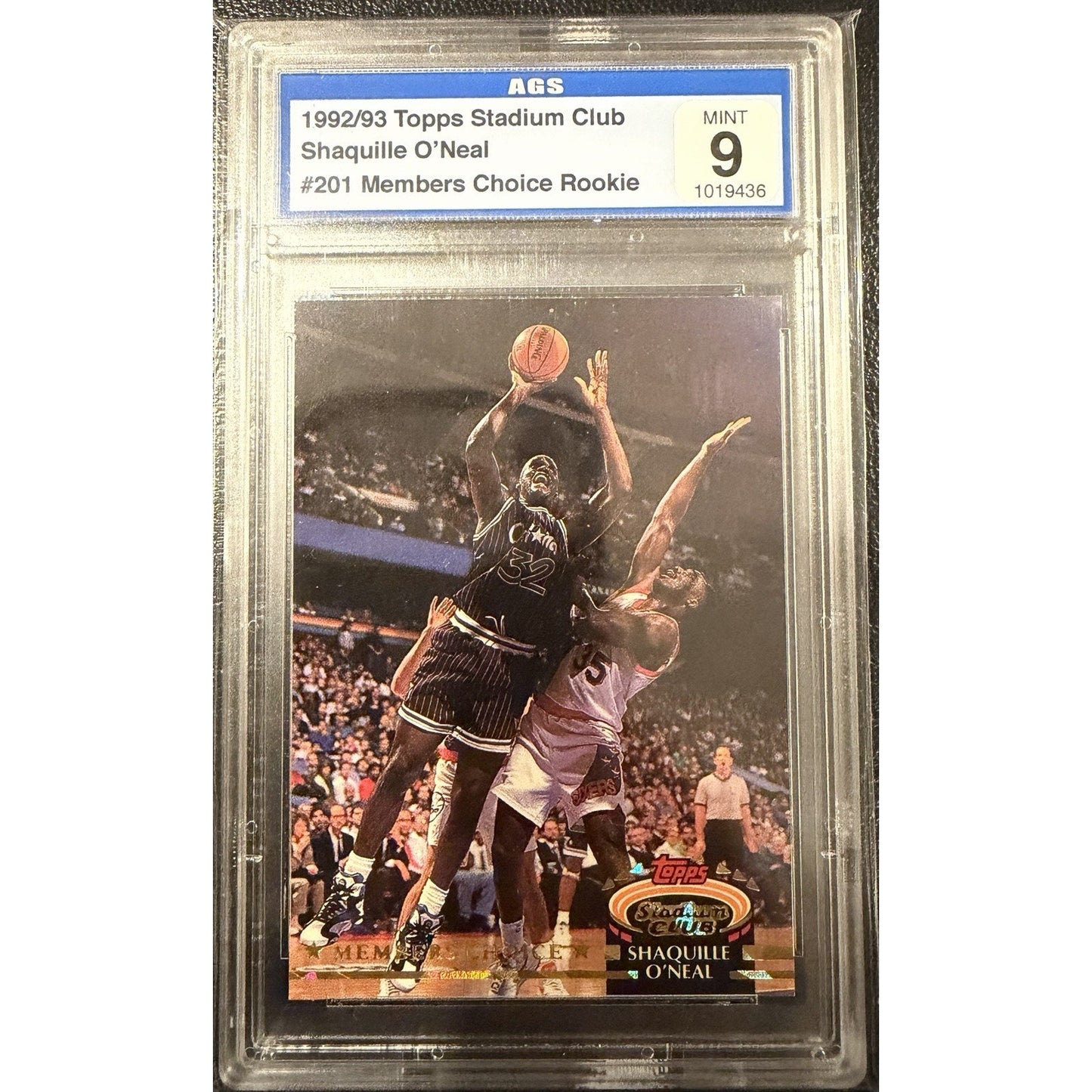 Shaquille O’Neal Lot Of 2 Graded Rare AGS 9 Mint Shaq Lakers Magic HOF