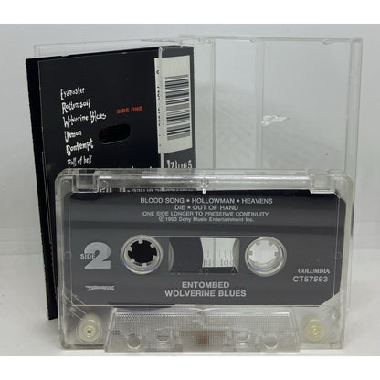 Entombed - Wolverine Blues, Cassette Tape (PA), 1993 Earache Records Death Metal