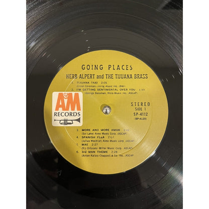Herb Alpert and the Tijuana Brass Going Places Record Album Vinyl LP SP-4112