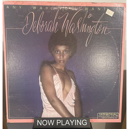 Deborah Washington Any Way You Want It LP Vinyl Record Used 1978 Ariola Funk