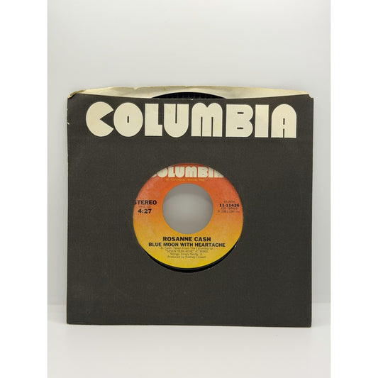 Rosanne Cash Seven Year Ache 45 RPM 7” Country Vinyl Record Out Of Print