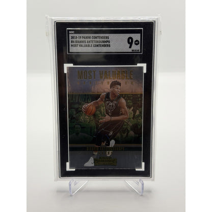 2018-19 Panini Contenders #4 Giannis Antetokounmpo Most Valuable Contenders SGC