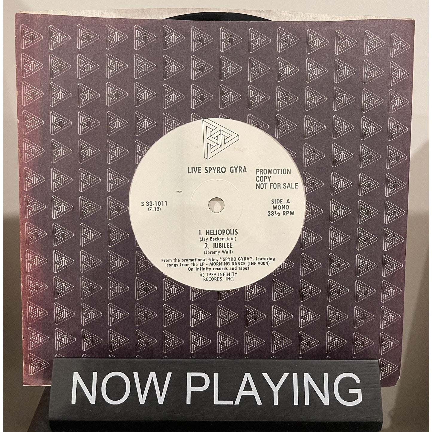Live Spyro Gyra  Heliopolis & Jubliee Morning Dance 1979 Promo 7 Inch 33 RPM