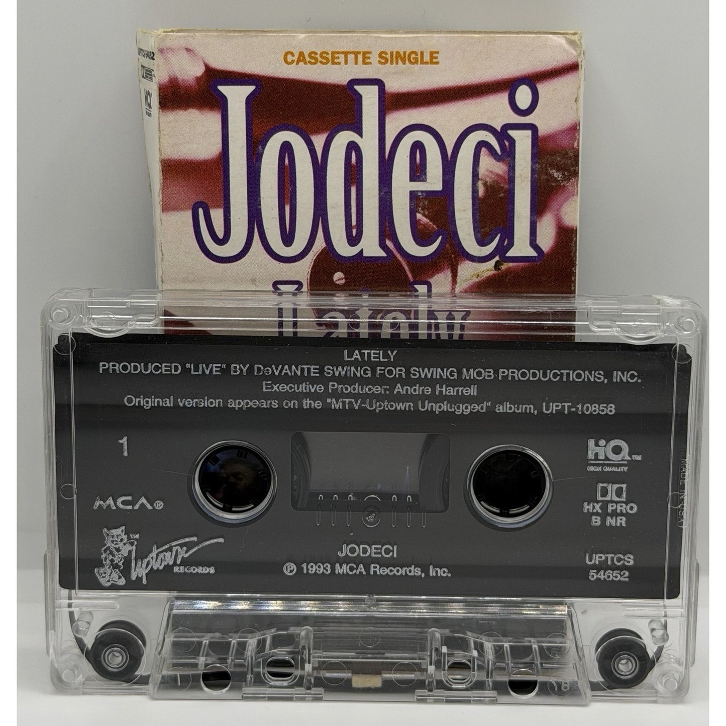 Jodeci – Lately Cassette Single 1993 MCA Uptown Records R&B Soul