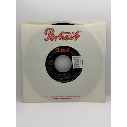 Cyndi Lauper Time After Time + I’ll Kiss You 45 RPM Vinyl Out Of Print 7” Pop