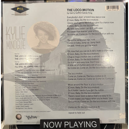 KYLIE MINOGUE - THE LOCOMOTION- orig US 12" VINYL maxi single 1988 Preowned