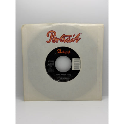 Cyndi Lauper Time After Time + I’ll Kiss You 45 RPM Vinyl Out Of Print 7” Pop