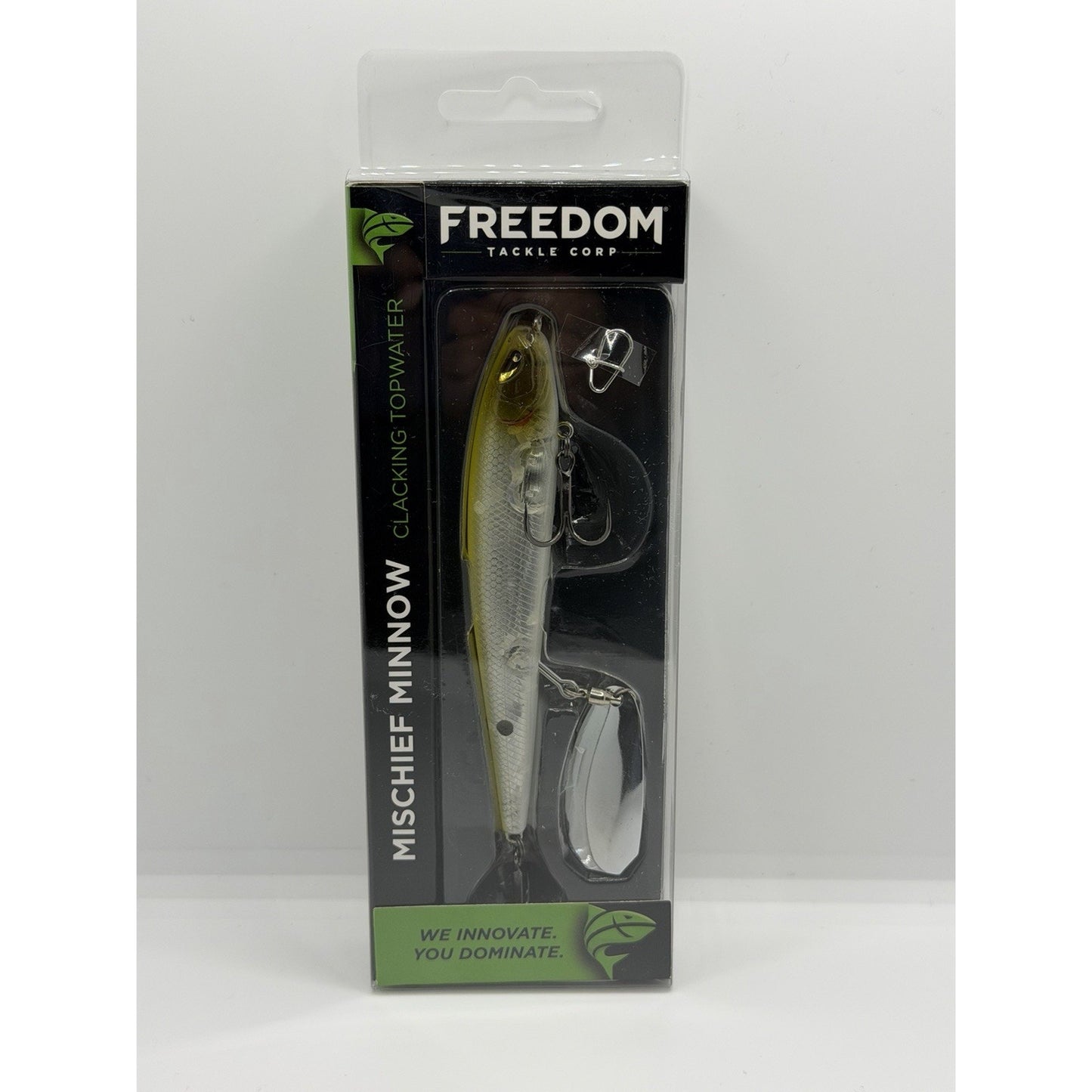 Freedom Mischief Minnow 4-1/2", Ghost Chartreuse Fantome, #45208 - Lot#314