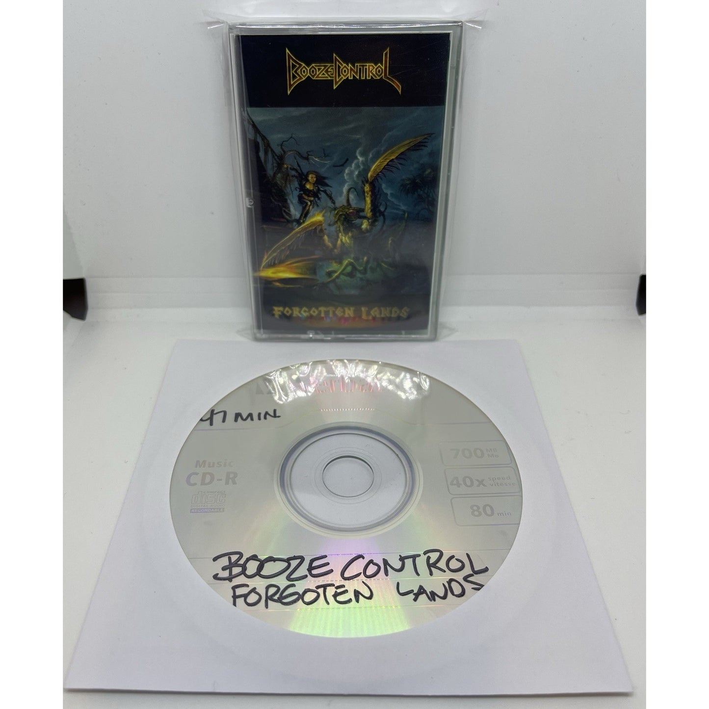 Booze Control Forgotten Lands Rare Album Cassette Tape 2019 Rock Heavy Metal