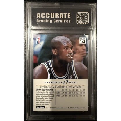 Shaquille O’Neal Lot Of 2 Graded Rare AGS 9 Mint Shaq Lakers Magic HOF