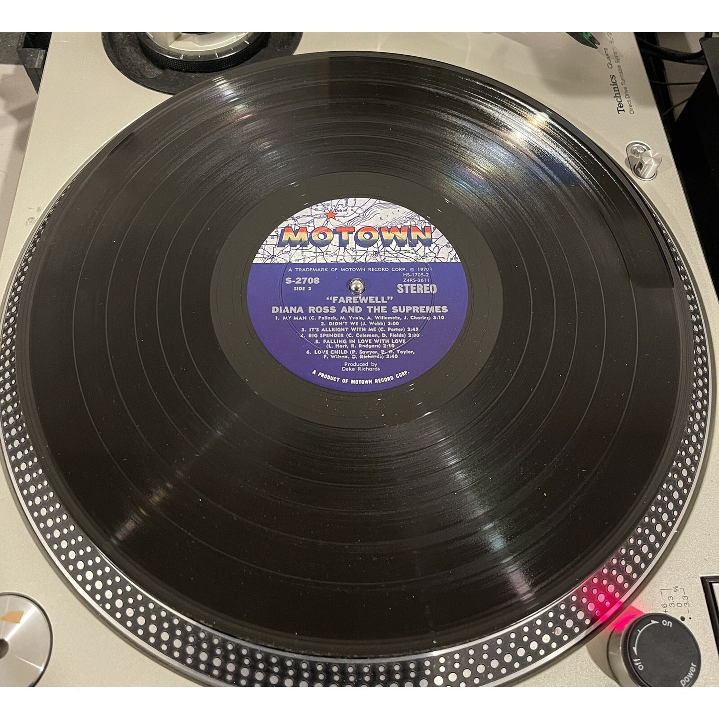 Diana Ross and The Supremes Farewell 2 Vinyl Record Set With Booklet Hole Punch
