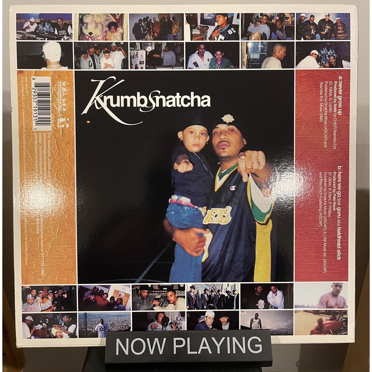 KRUMBSNATCHA - NEVER GROW UP / HERE WE GO (12") 2004!! RARE!! GURU + PETE ROCK
