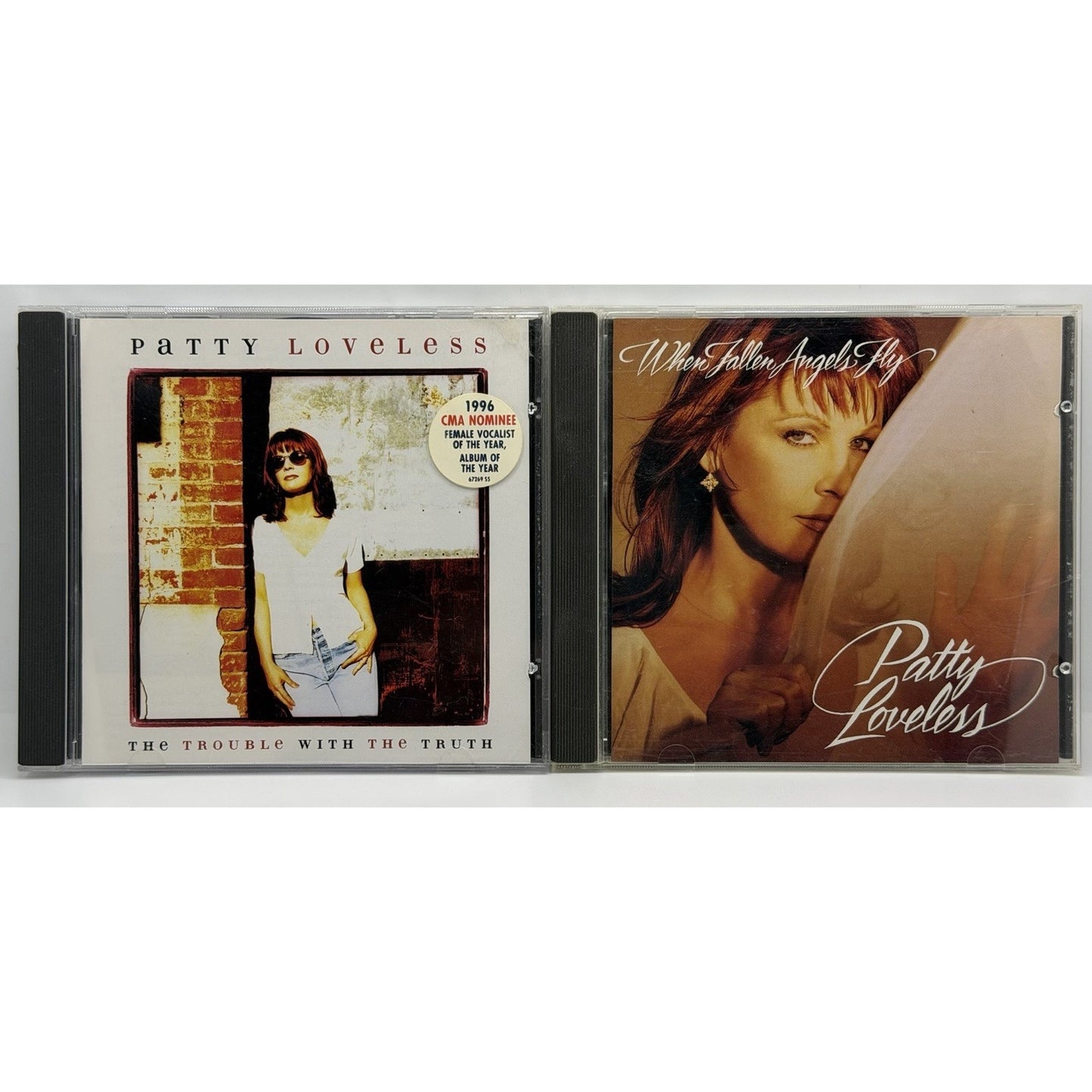 Patty Loveless 2 CD Lot When Fallen Angels Fly / The Trouble With The Truth OOP