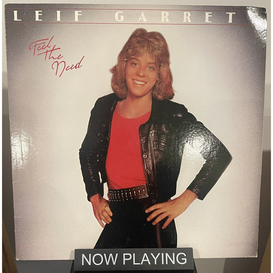 Vintage Leif Garrett Feel The Need 12" LP Vinyl Record Album Vocal Pop Rock Disc