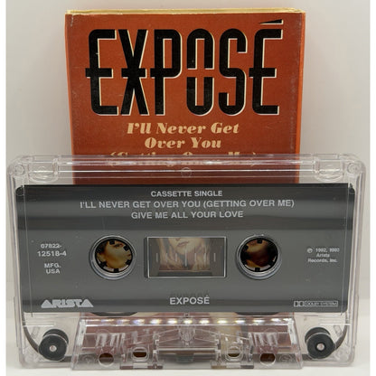 Expose I’ll Never Get Over You Getting Over Me Cassette Tape Single Preowned
