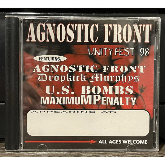 Agnostic Front Dropkick Murphys U.S. Bombs Unity Fest 98 Rare Promo CD