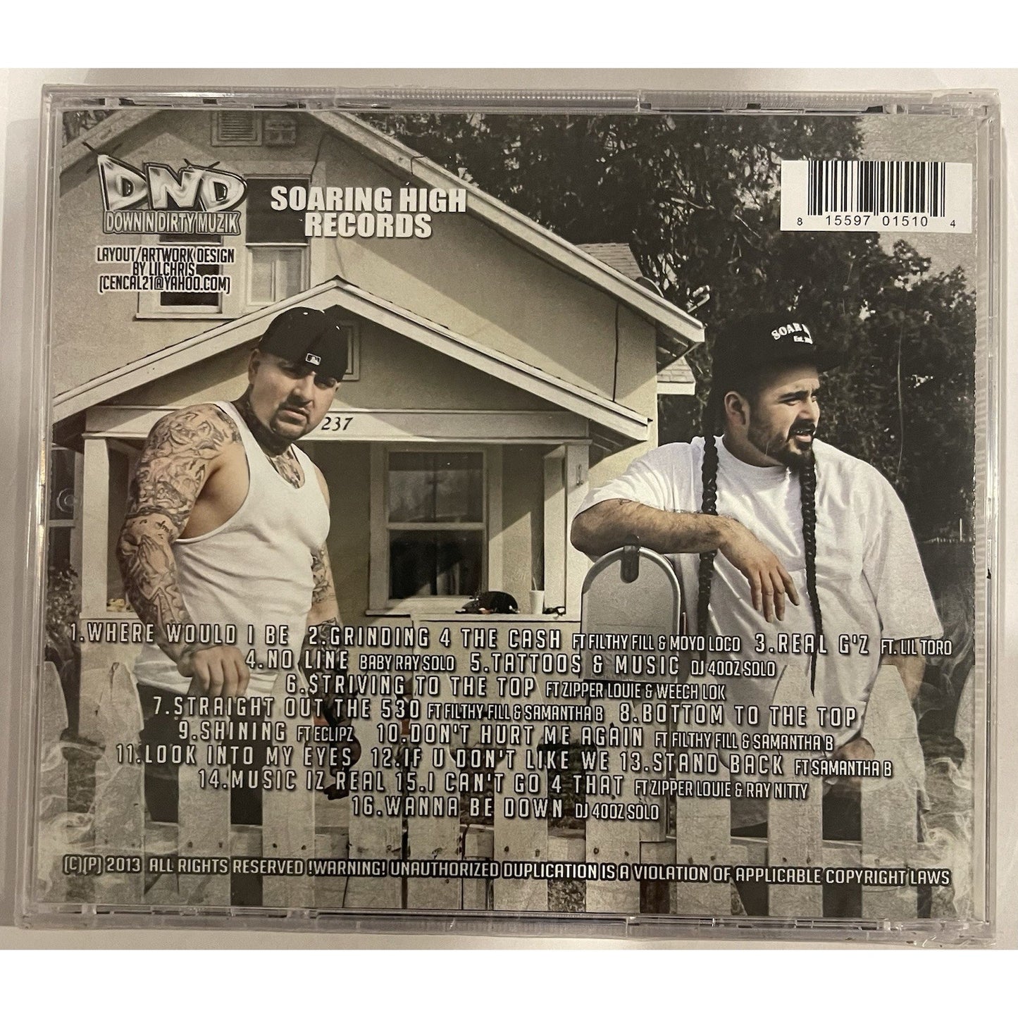 DJ 40oz & Baby Ray: Striving To The Top Very New Rare Sealed CD Filthy Fill