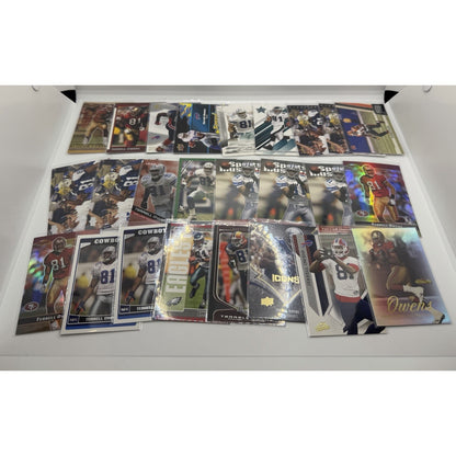 100 Lot Different Terrell Owens Football Cards Inserts 49ers Cowboys Bills