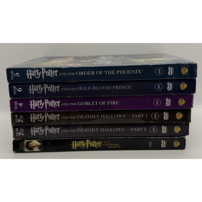 Harry Potter (Lot of 6) Extended DVD Warner Bros Preowned Good Condition