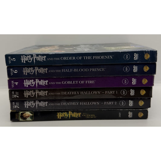 Harry Potter (Lot of 6) Extended DVD Warner Bros Preowned Good Condition