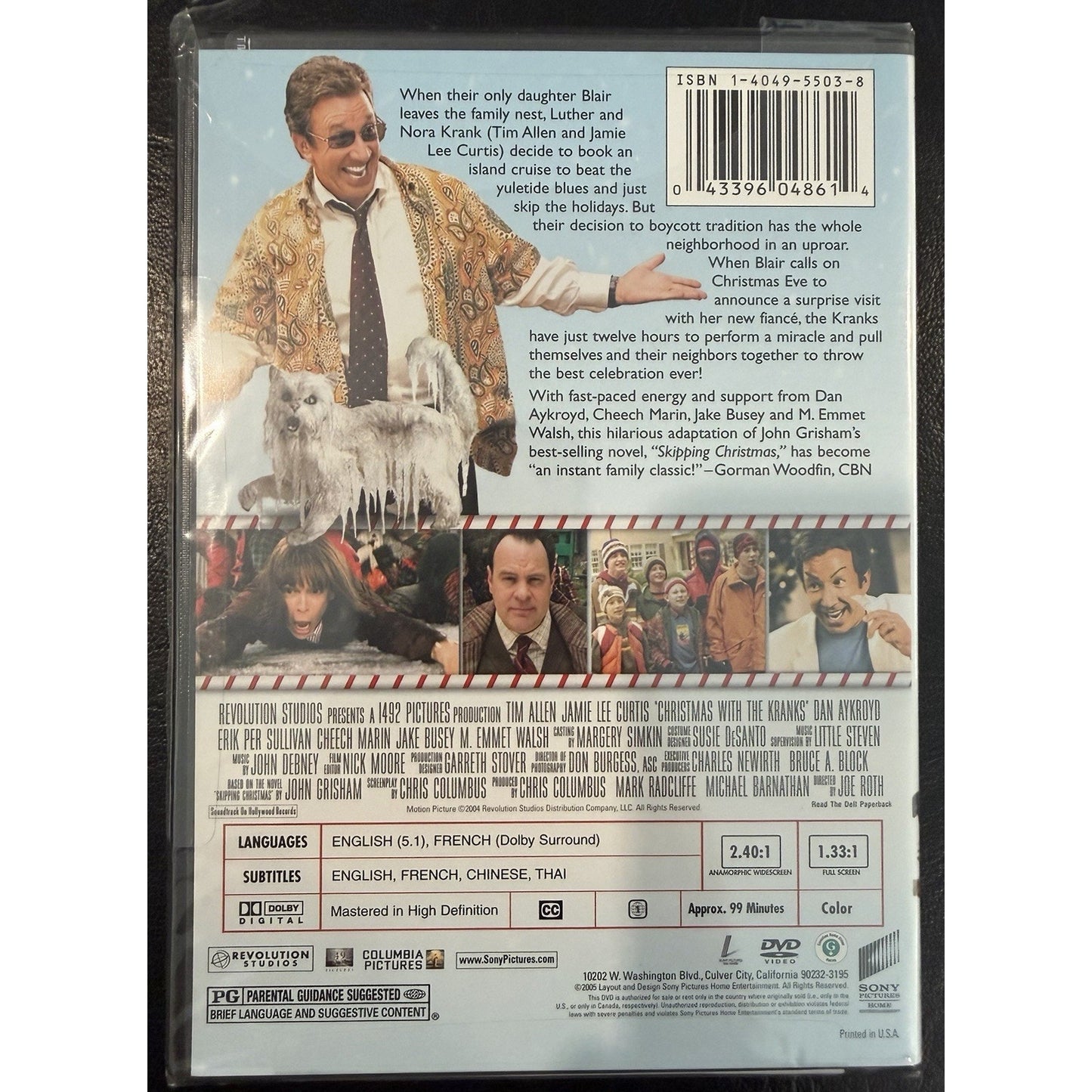 Christmas with the Kranks DVD 2004 Tim Allen Jamie Lee Curtis Comedy