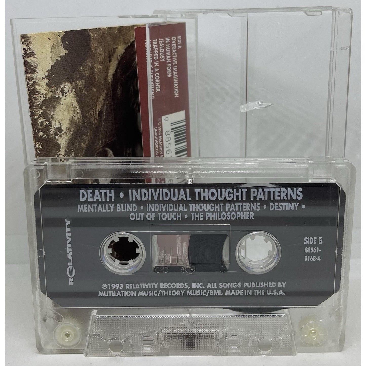 Death Individual Thought Patterns Cassette 1993 Relativity Records Rare Original