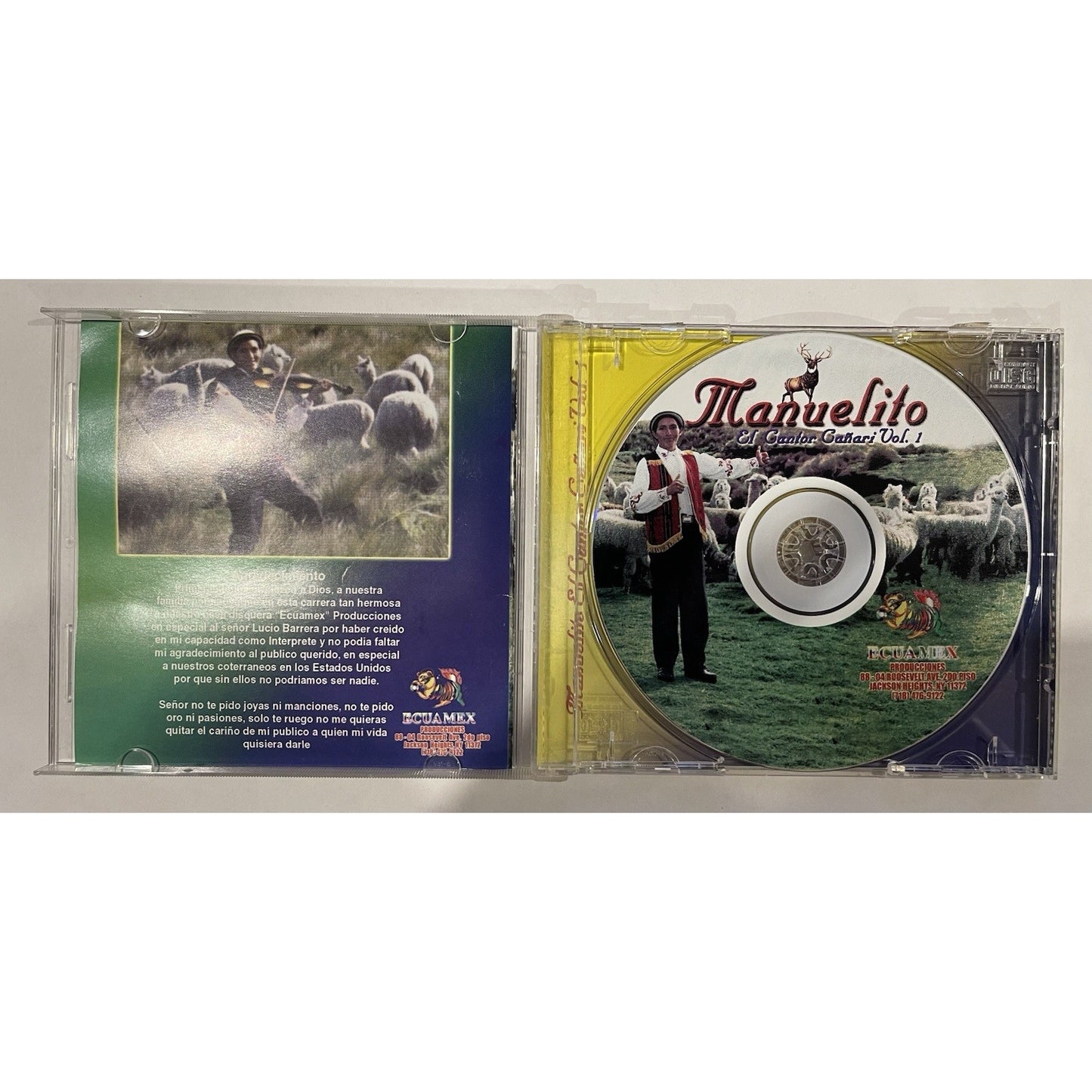 Manuelito El Cantor Canari Volume 1 Very Good Audio CD Rare Hard To Find