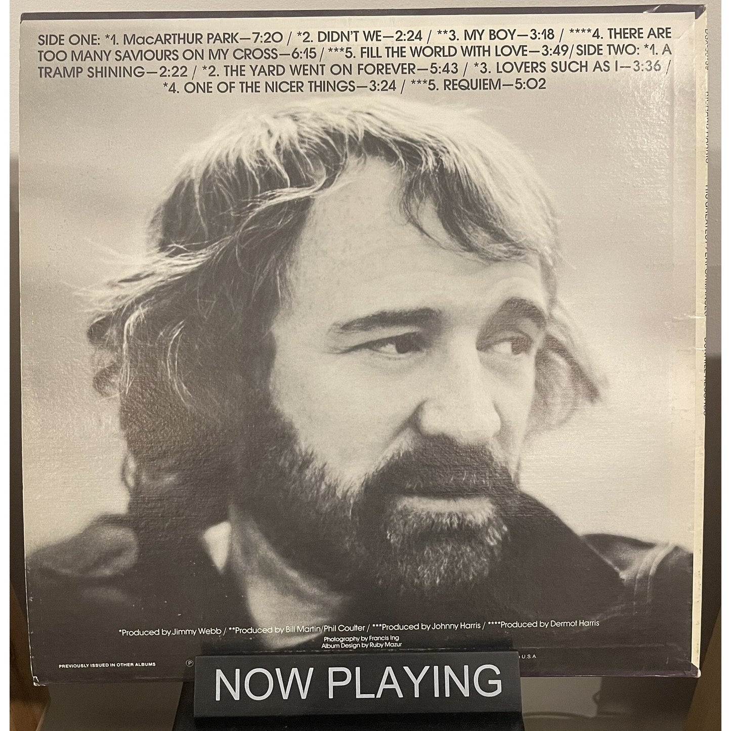 Richard Harris His Greatest Performances Dunhill DSX-50139 Vinyl LP Pop Folk