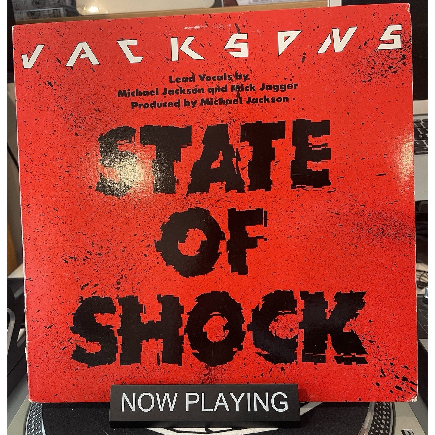 Jackson’s 12" State Of Shock 12 Inch Single (with M Jagger) Epic 49-05022 OOP