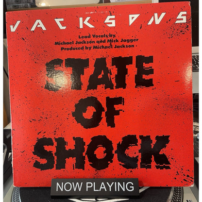 Jackson’s 12" State Of Shock 12 Inch Single (with M Jagger) Epic 49-05022 OOP