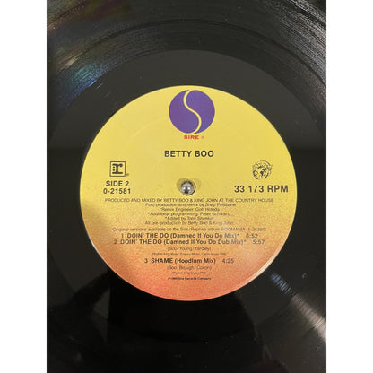 Betty Boo Doin' The Do / Shame 33 RPM Vinyl Record Electronic Pop Euro House