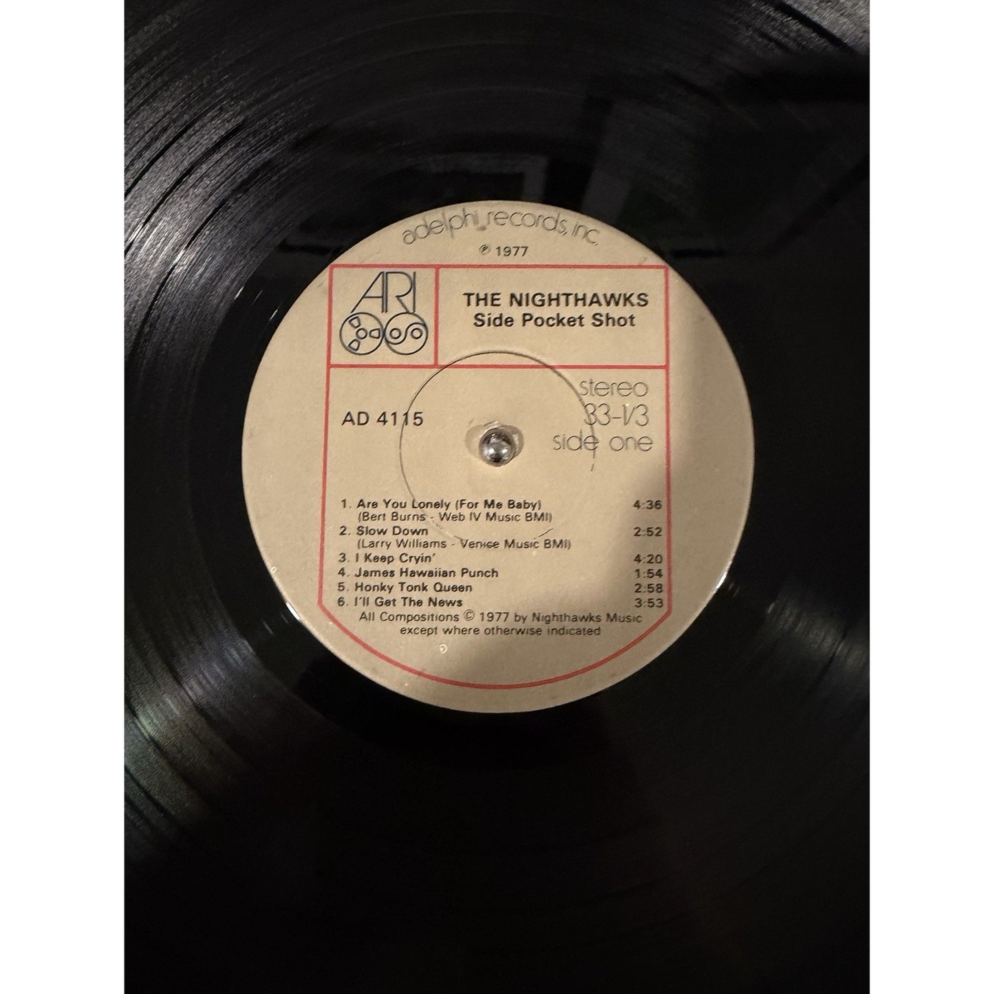 Nighthawks Side Pocket Shot LP blues Jimmy Thackery Mark Wenner Preowned